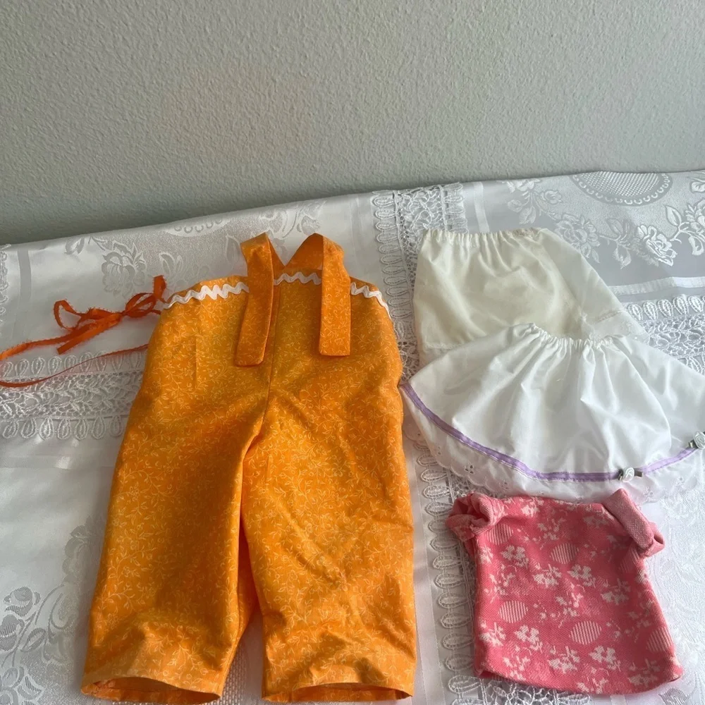 Vintage Chatty Cathy  Doll Jumpsuit, 2 Skirts , Shirt